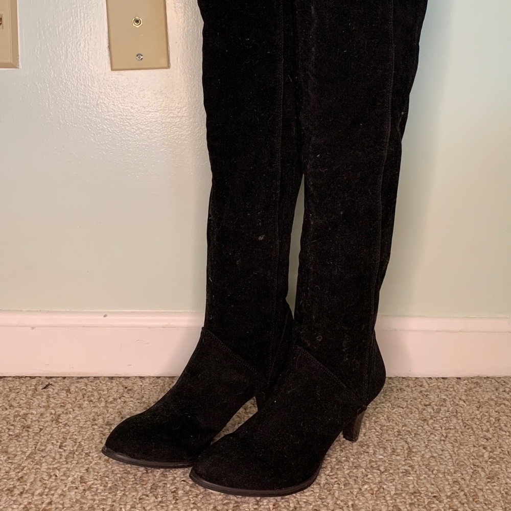 Thigh High Faux Suede-ish boots